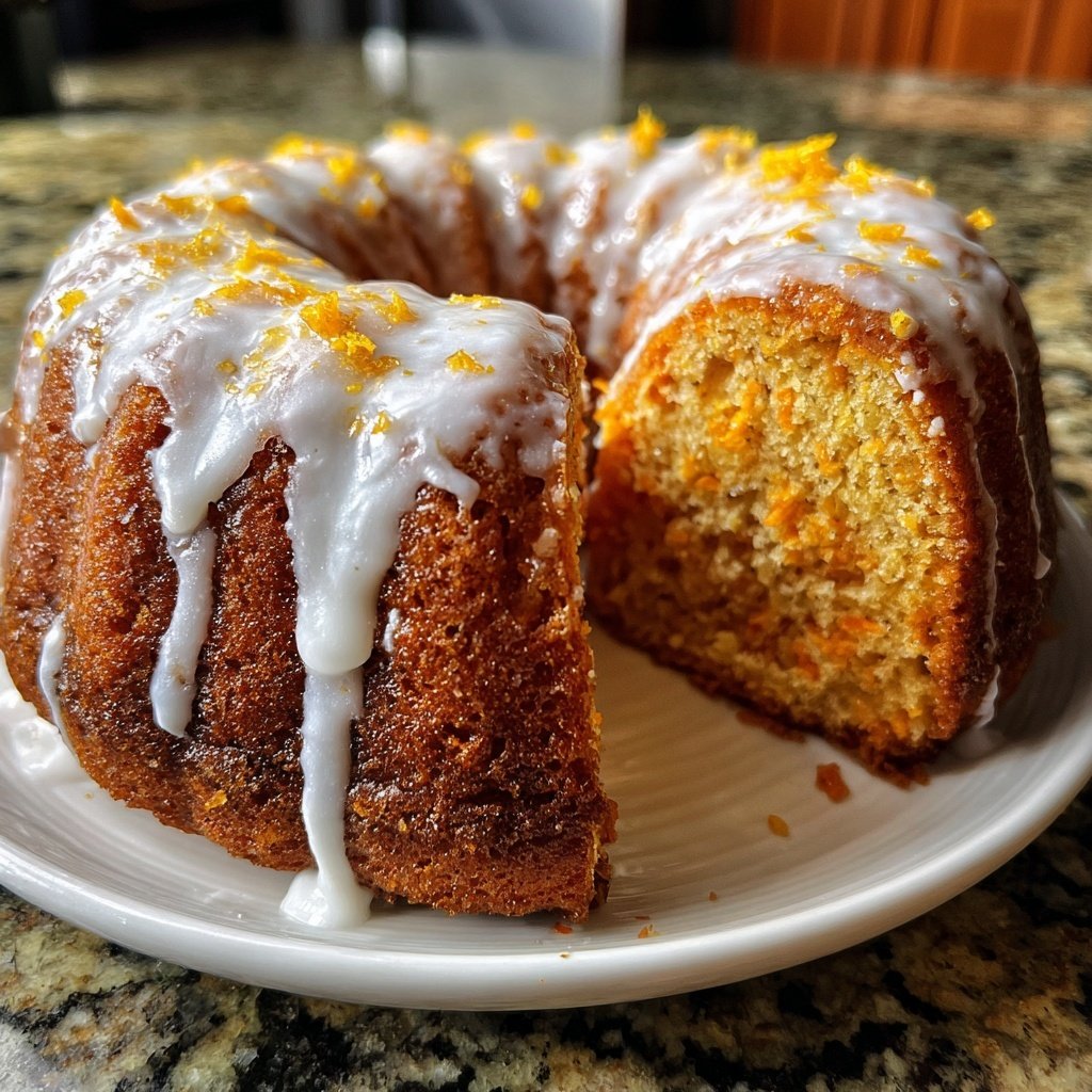 Karottenkuchen Mit Zitronenglasur