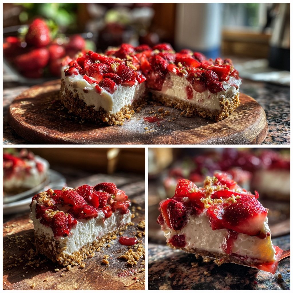 No Bake Erdbeerkuchen