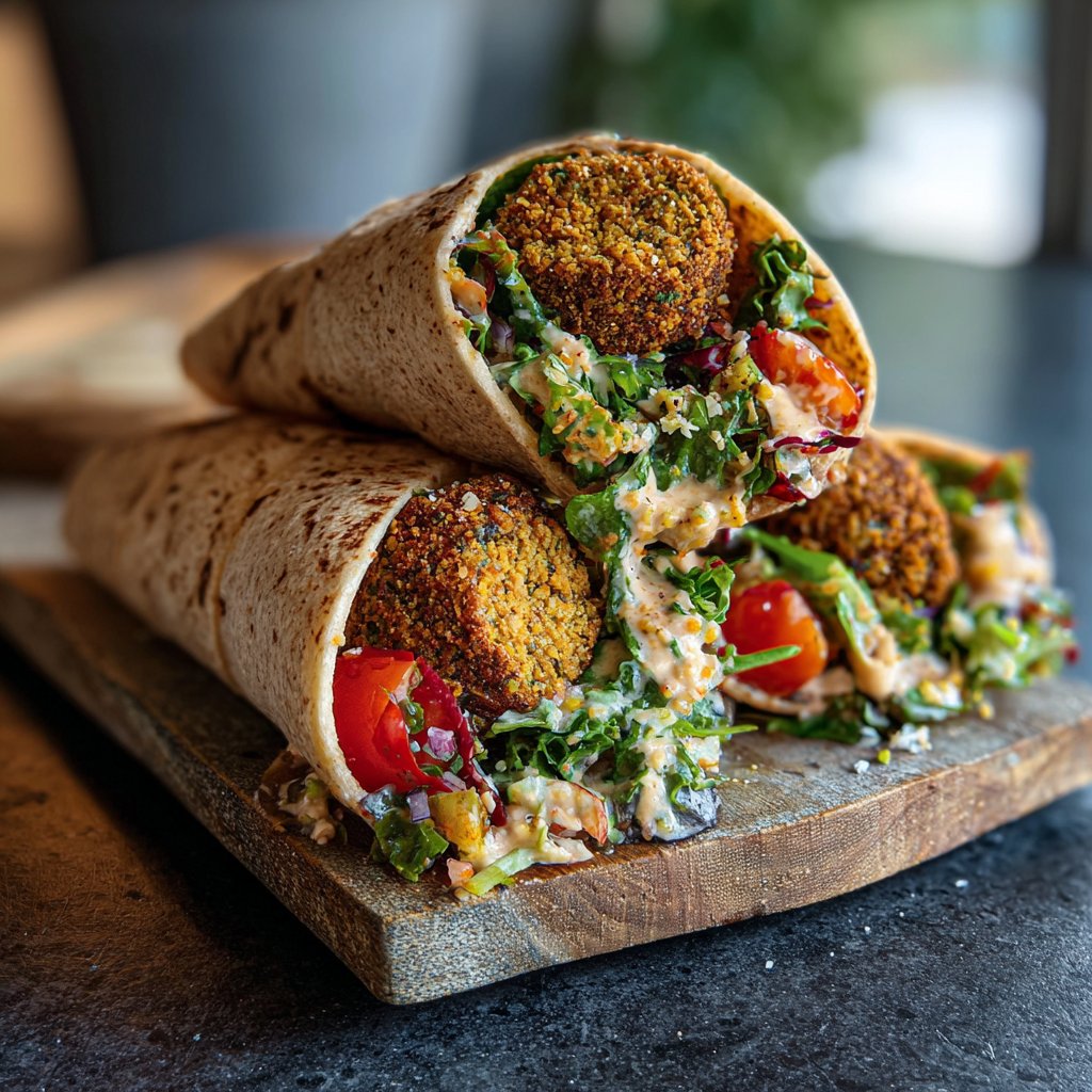 Wraps mit Falafel und Salat