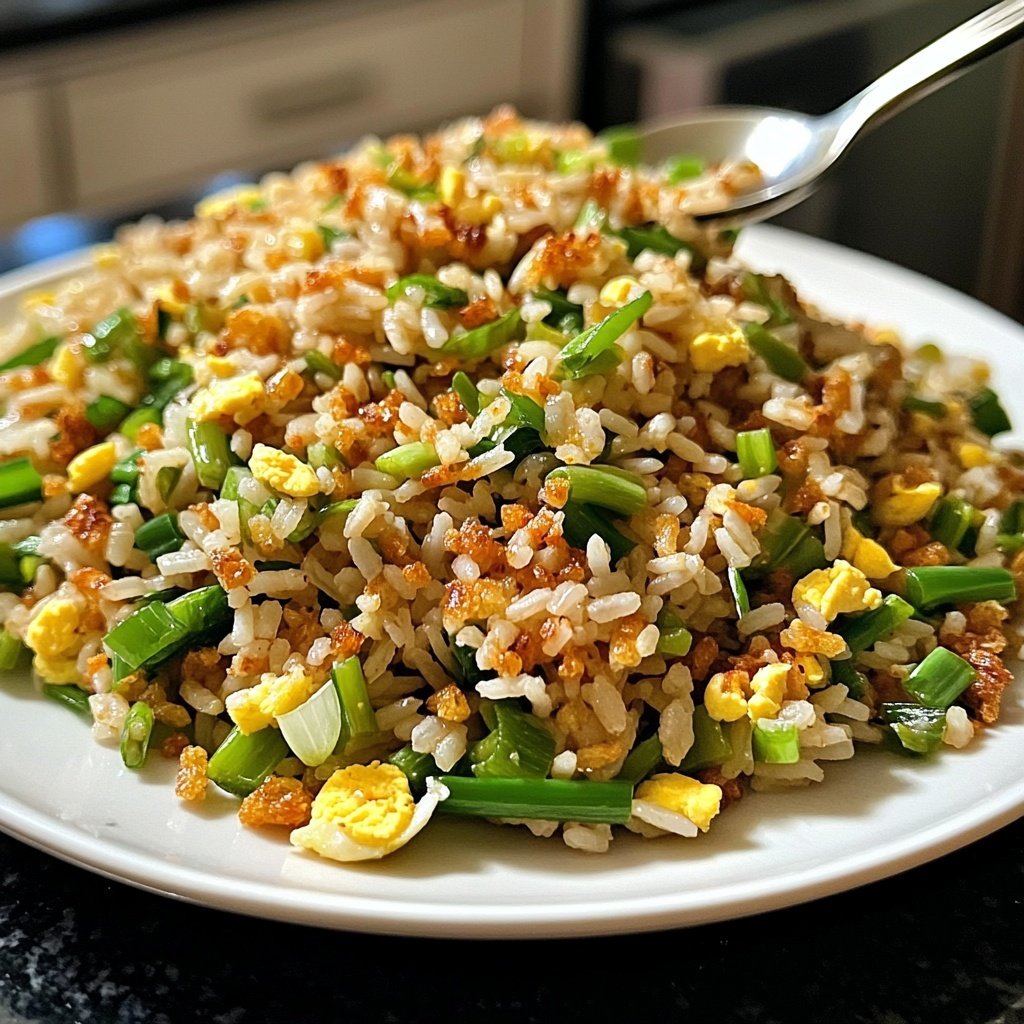 Gebratener Reis mit Frühlingszwiebeln