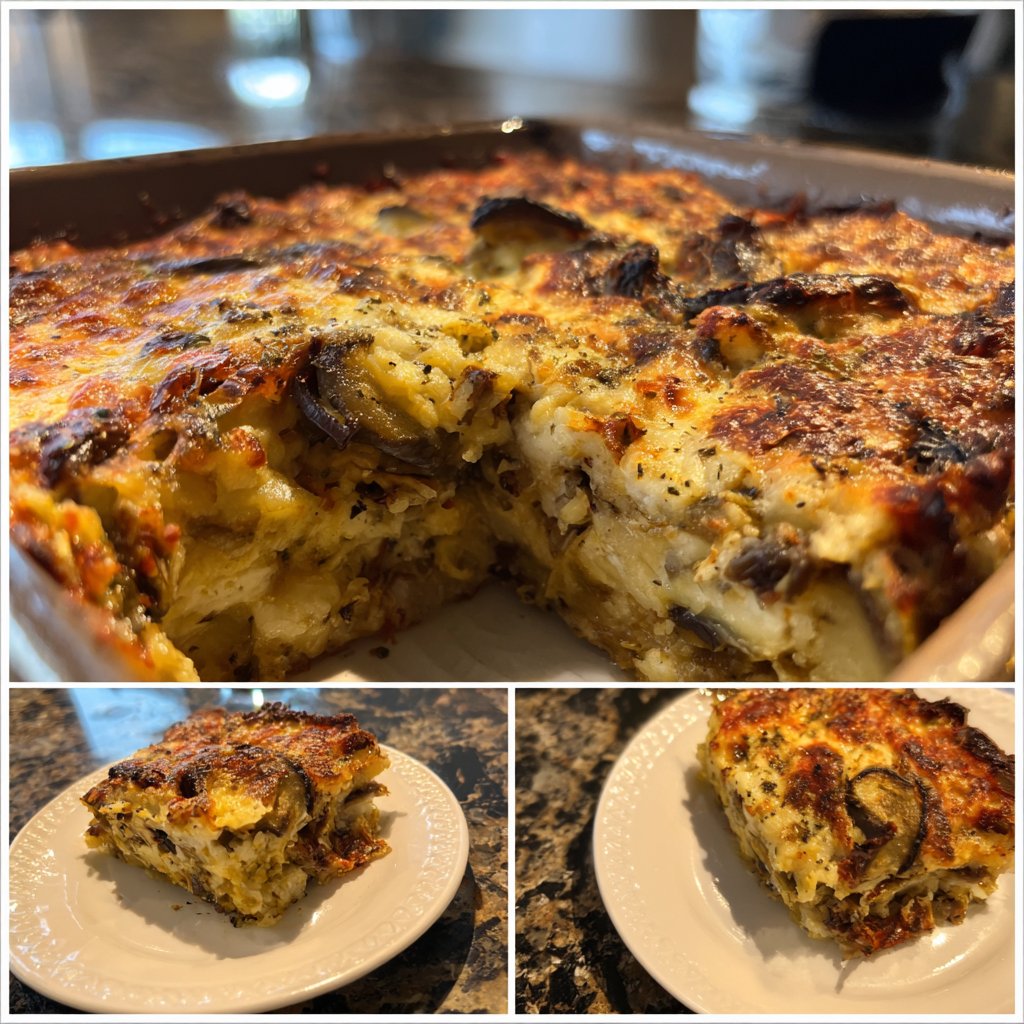 Auberginenauflauf ohne Fleisch