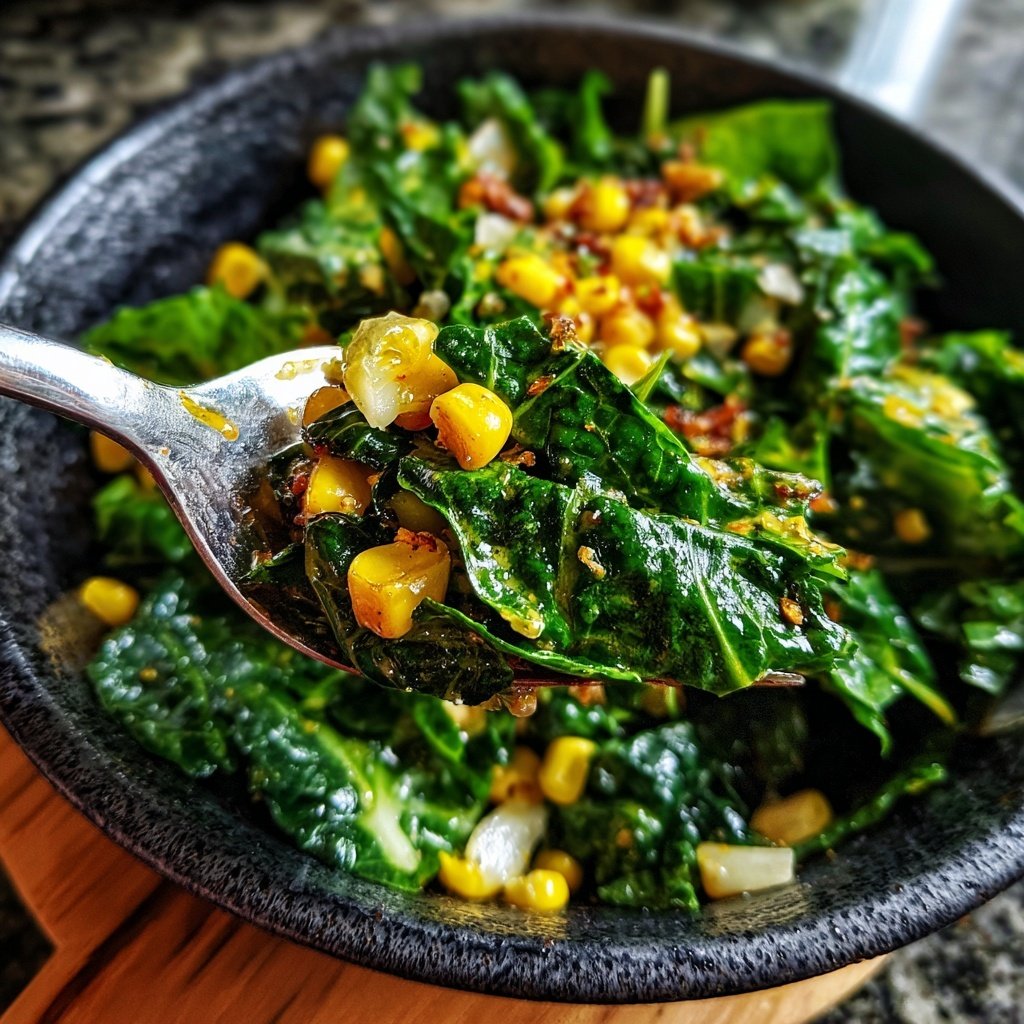 Chinakohl-Salat mit Mais und Honig-Senf-Dressing