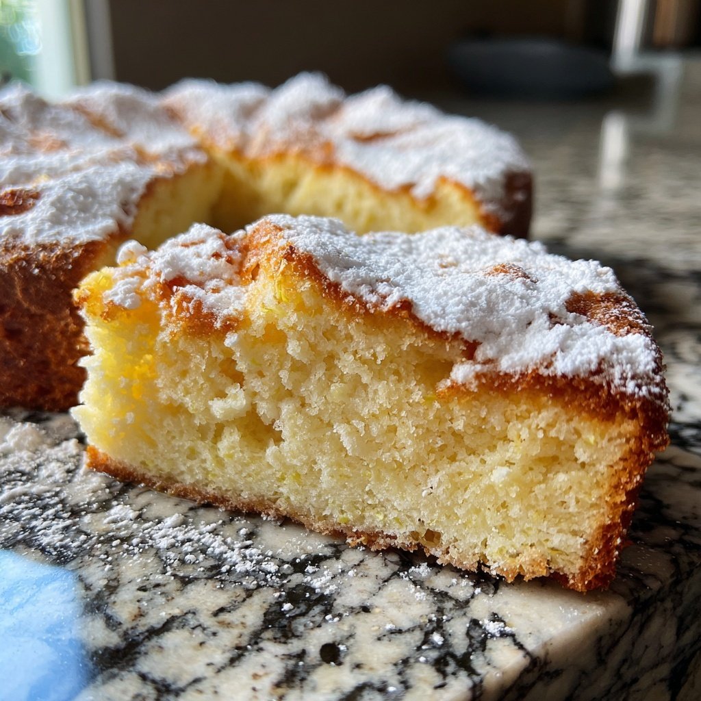 Zitronenkuchen mit Zitronenabrieb