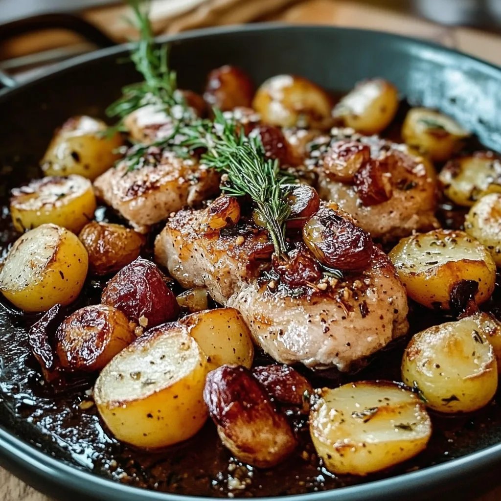 Hähnchen-Rosmarinkartoffel-Blech