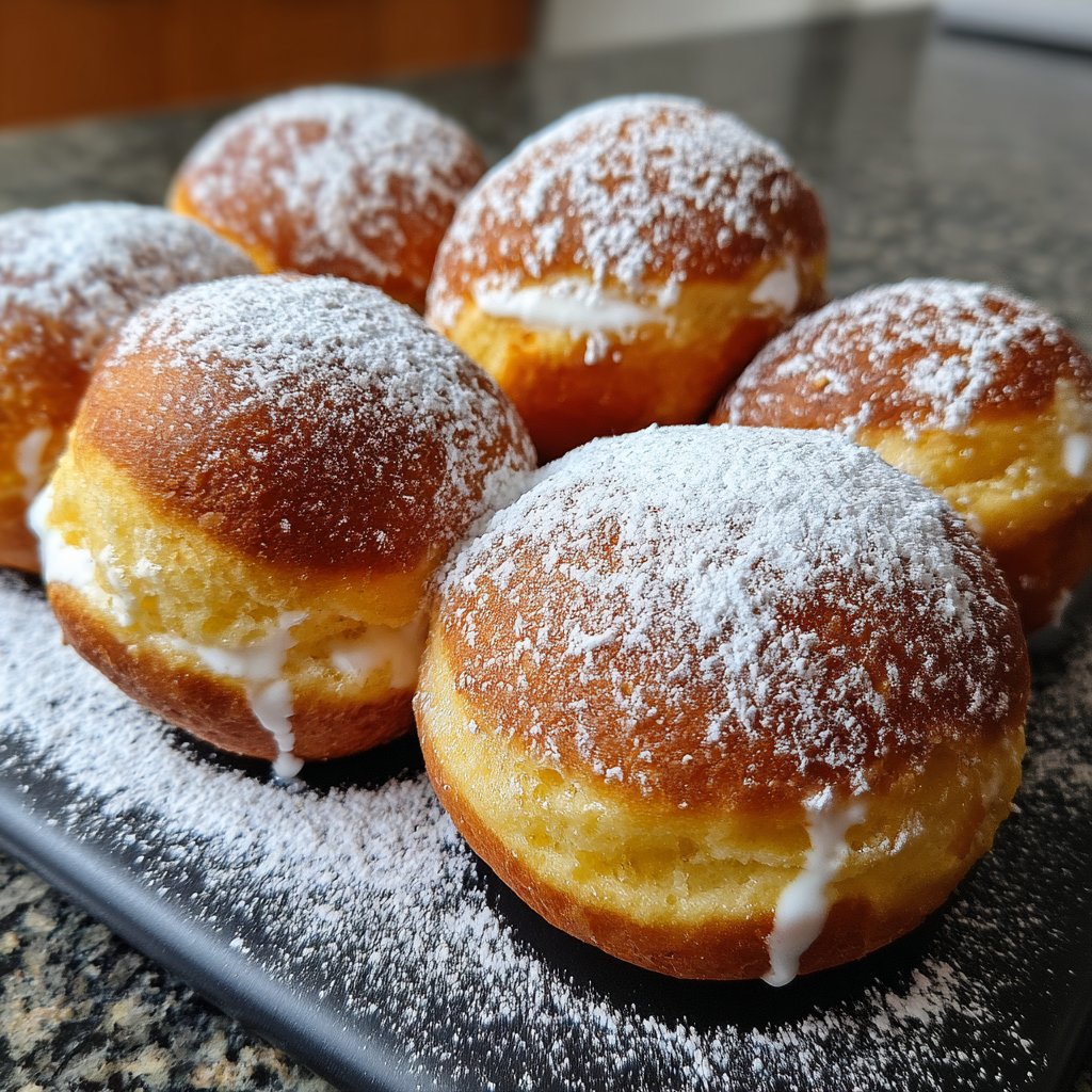 Quarkbällchen mit Joghurtteig