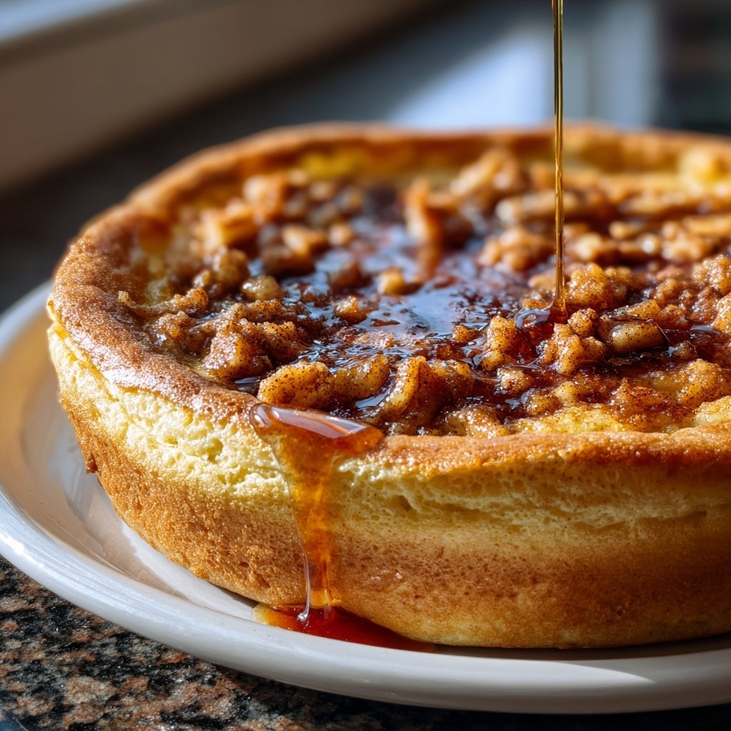 Pfannkuchen mit Apfel-Zimt-Topping