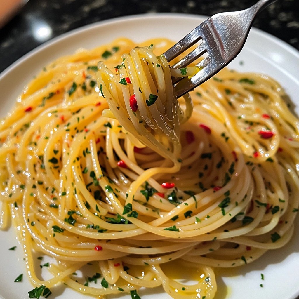 Spaghetti Aglio e Olio mit Chili