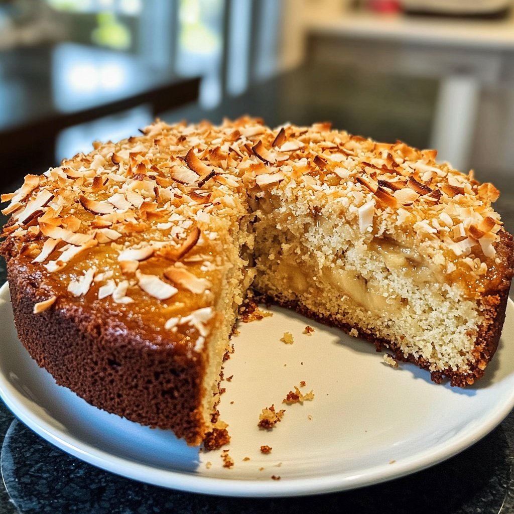 Bananenbrot mit Kokos