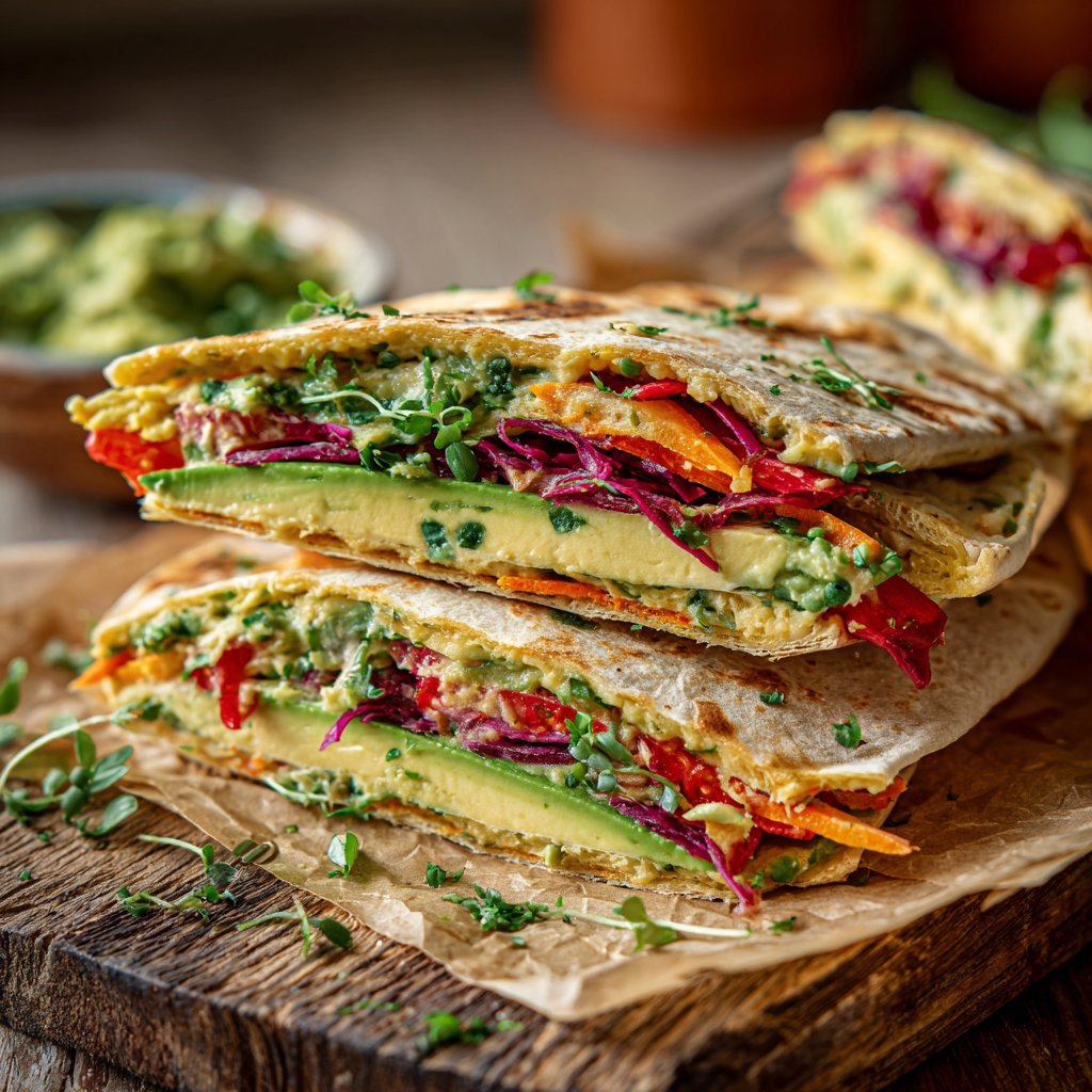 Wraps mit Bohnen und Avocado