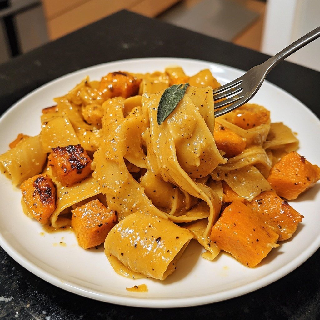 Pasta mit Kürbis und Salbei